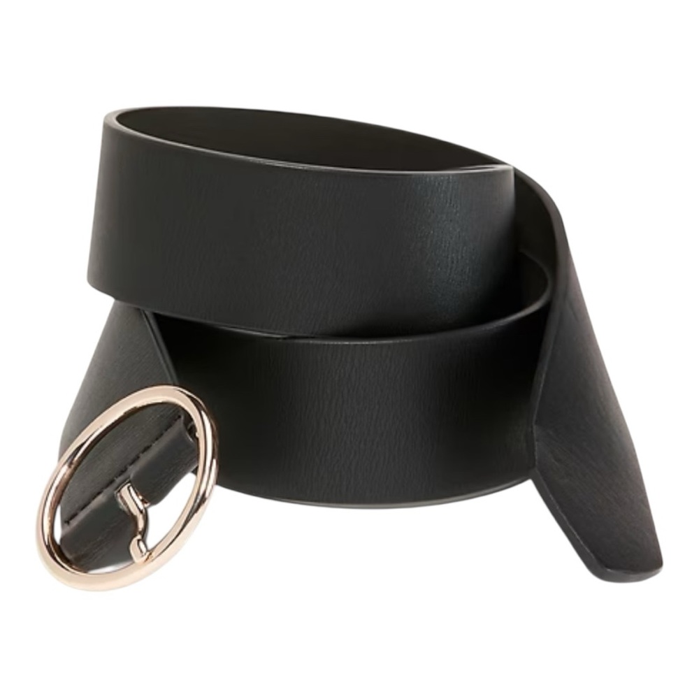 Old Navy Wide O-Ring-Buckle Faux-Leather Belt For Women (1-1/2" Wide)